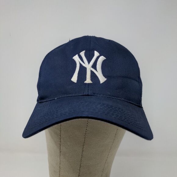 Signatures Men's Snapback New York Yankees Hat Cap Blue OSFA Embroidered Logo - Picture 2 of 12